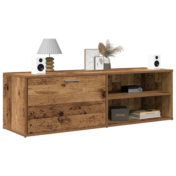 Gossi dulap tv lemn vechi 120x34x37 cm lemn prelucrat