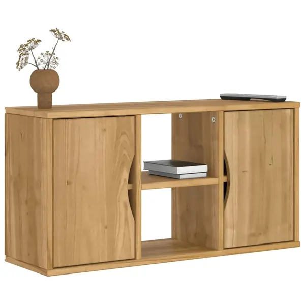 Gossi dulap tv „odda” 79x24x40 cm din lemn masiv de pin