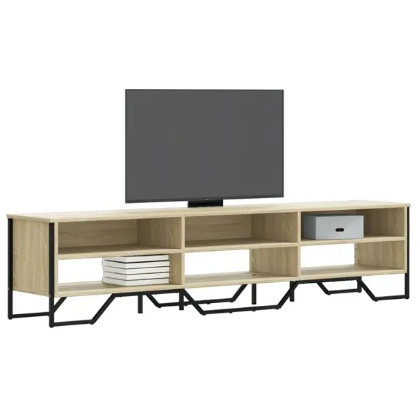 Gossi dulap tv, stejar sonoma, 180x34x41 cm, lemn prelucrat