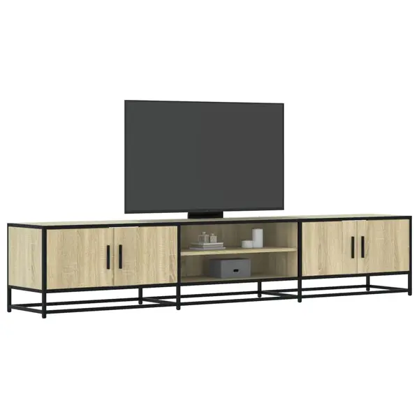 Gossi dulap tv, stejar sonoma, 210x35x41 cm, lemn prelucrat