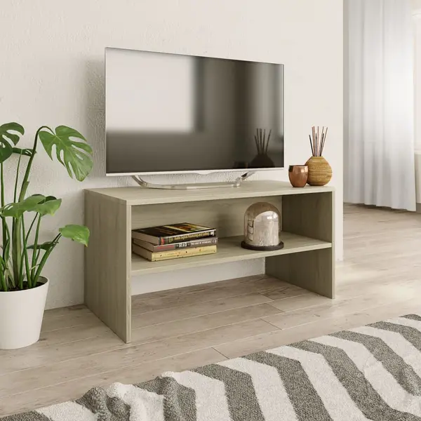 Gossi dulap tv, stejar sonoma, 80x40x40 cm, lemn prelucrat