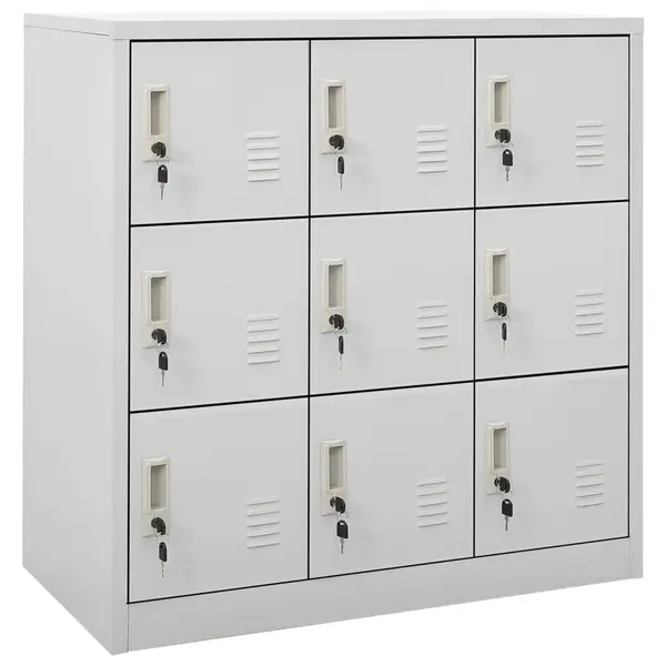 Gossi dulap vestiar, gri deschis, 90x45x92,5 cm, otel