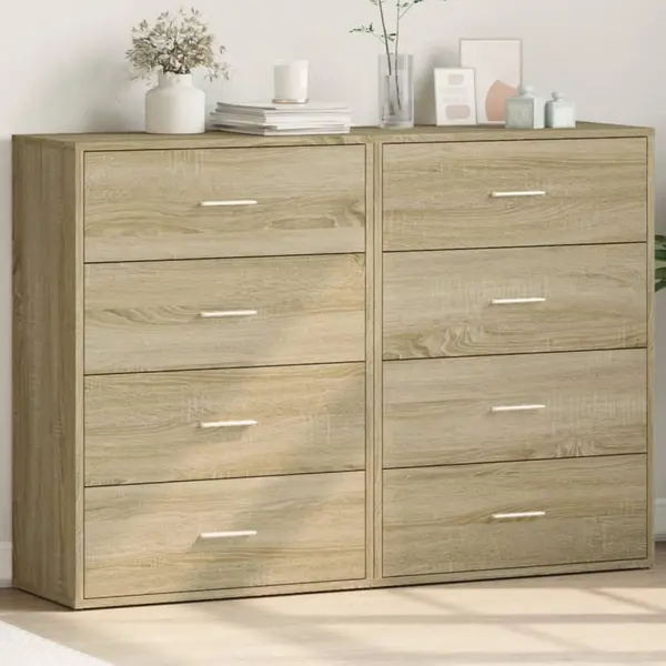 Gossi dulapuri, 2 buc., stejar sonoma, 60x31x84 cm, lemn prelucrat