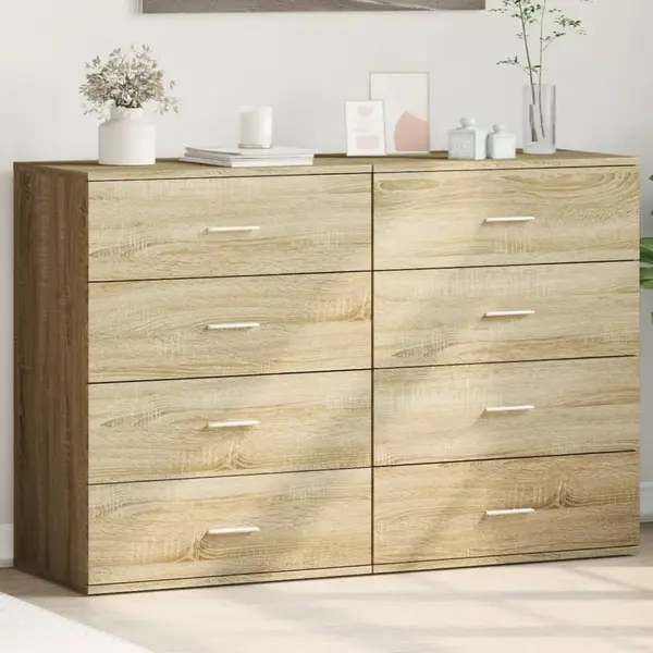 Gossi dulapuri, 2 buc., stejar sonoma, 60x39x80 cm, lemn prelucrat