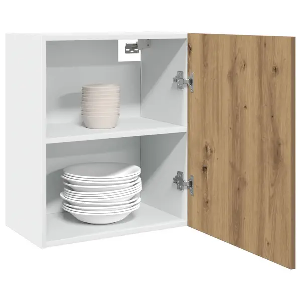 Gossi dulapuri suspendate 2 buc., stejar artizanal, 50x31x60 cm, lemn