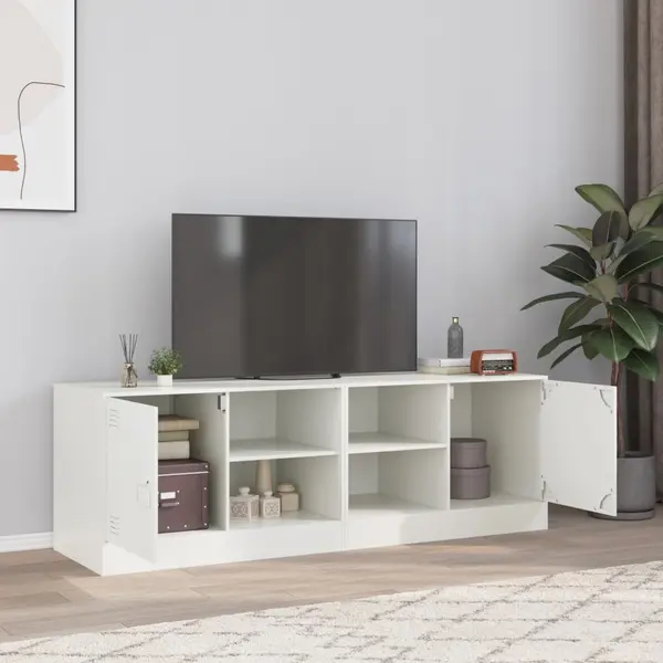 Gossi dulapuri tv 2 buc., alb, 67x39x44 cm otel