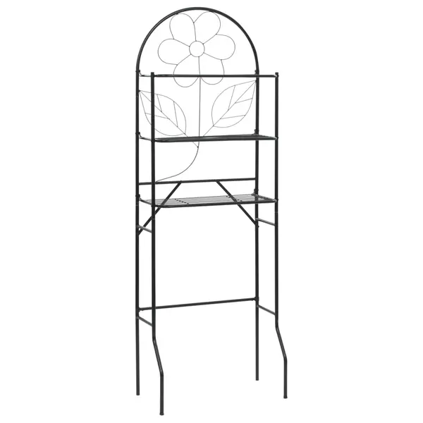 Gossi etajera de toaleta, negru, 60x33x174 cm