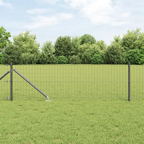 Gossi euro fence cu 13 posturi spike 0,6x50 m otel galvanizat gri