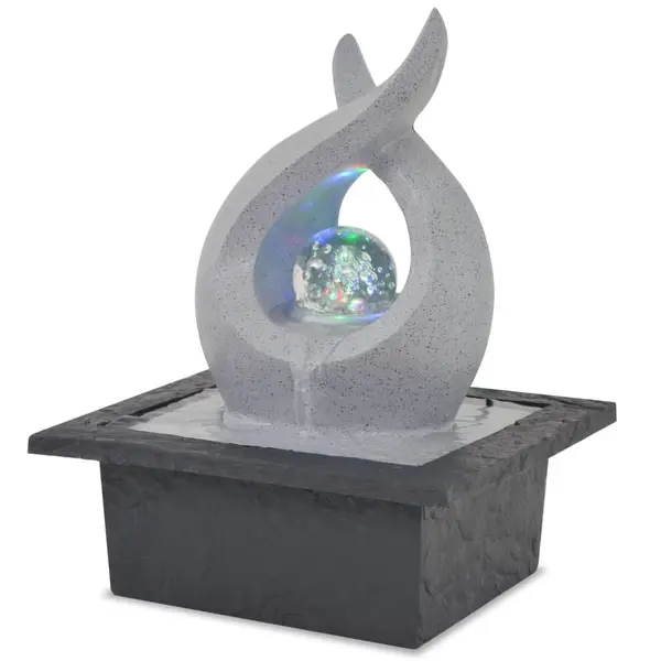 Gossi fantana de interior cu iluminare led, polirasina