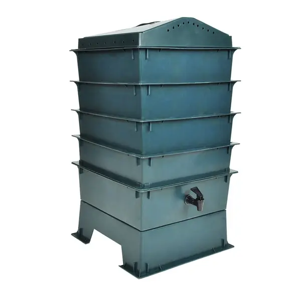 Gossi ferma de rame cu 4 tavi, 42 x 42 x 60 cm