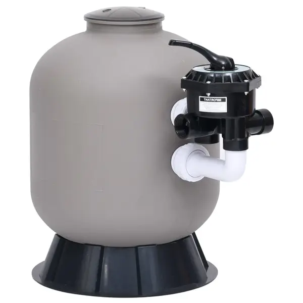 Gossi filtru cu nisip de piscina cu supapa 6 cai fixare laterala gri