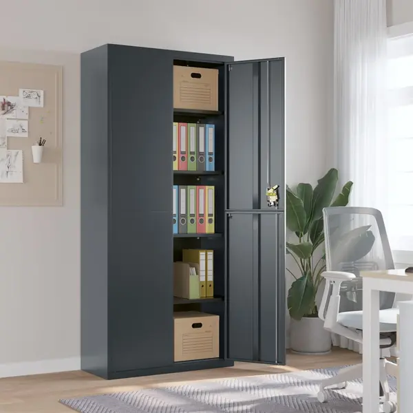 Gossi fiset, antracit, 90x40x200 cm, otel