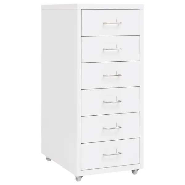 Gossi fiset mobil, alb, 28x41x69 cm, metal