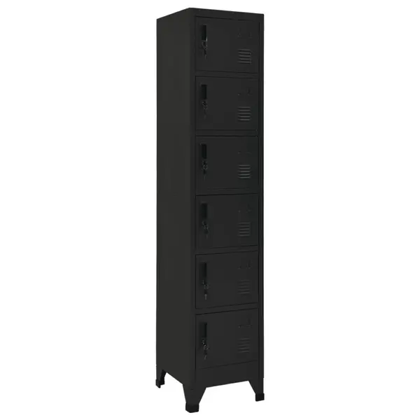 Gossi fiset, negru, 38x40x180 cm, otel