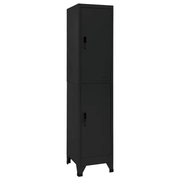 Gossi fiset, negru, 38x45x180 cm, otel