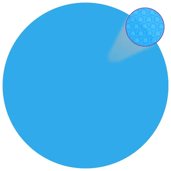 Gossi folie solara plutitoare piscina, rotunda, pe, 250 cm, albastru