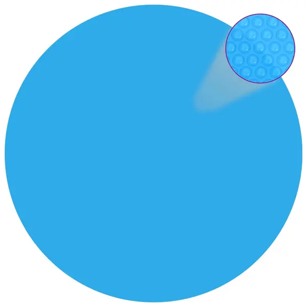 Gossi folie solara plutitoare piscina, rotunda, pe, 300 cm, albastru