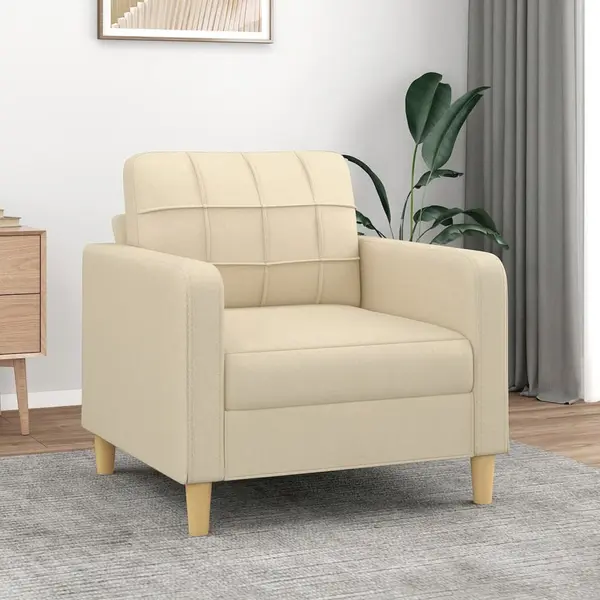 Gossi fotoliu canapea, crem, 60 cm, material textil