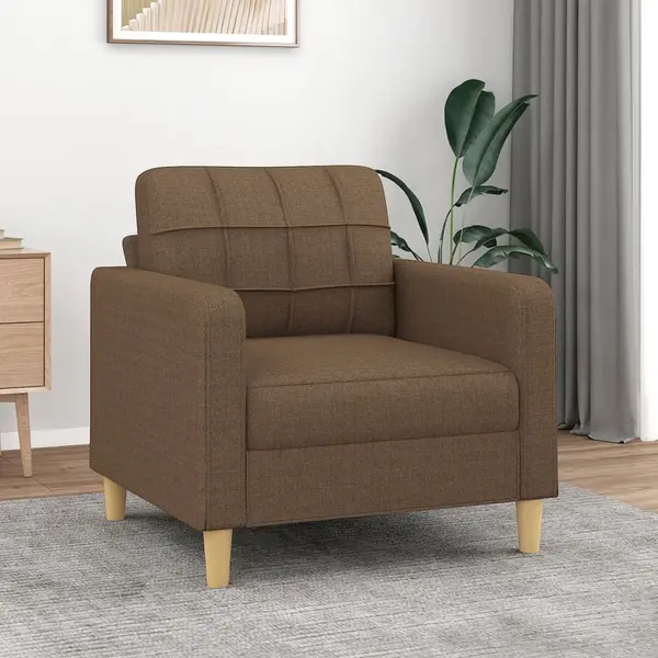 Gossi fotoliu canapea, maro, 60 cm, material textil