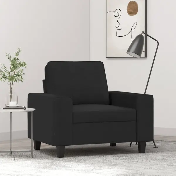 Gossi fotoliu canapea, negru, 60 cm, material textil