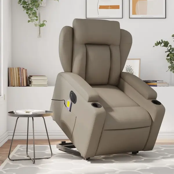 Gossi fotoliu electric masaj rabatabil cu ridicare, cappuccino