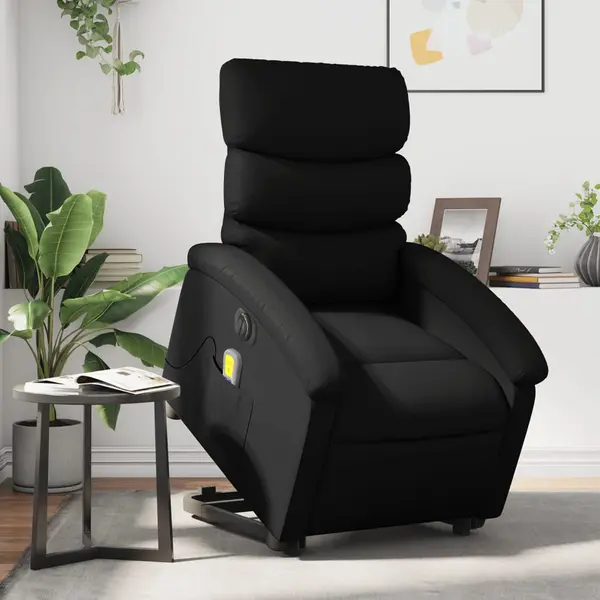 Gossi fotoliu electric masaj rabatabil cu ridicare, negru