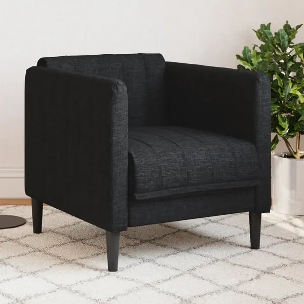 Gossi fotoliu, negru, material textil