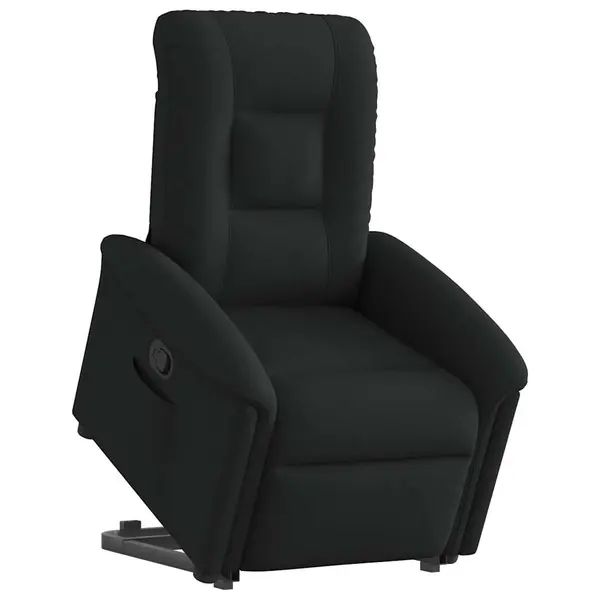 Gossi fotoliu rabatabil cu ridicare pe verticala, negru, textil
