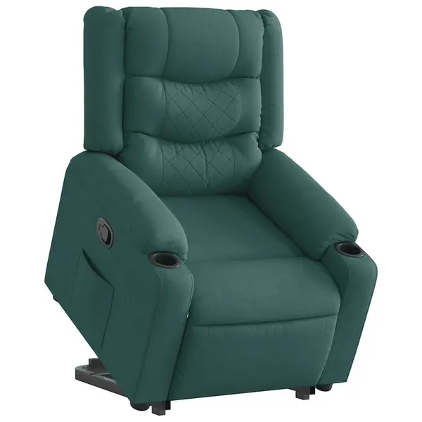 Gossi fotoliu rabatabil ridicare pe verticala, verde inchis, textil