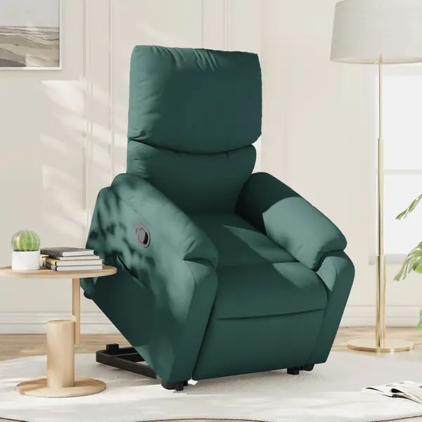 Gossi fotoliu rabatabil ridicare pe verticala, verde inchis, textil