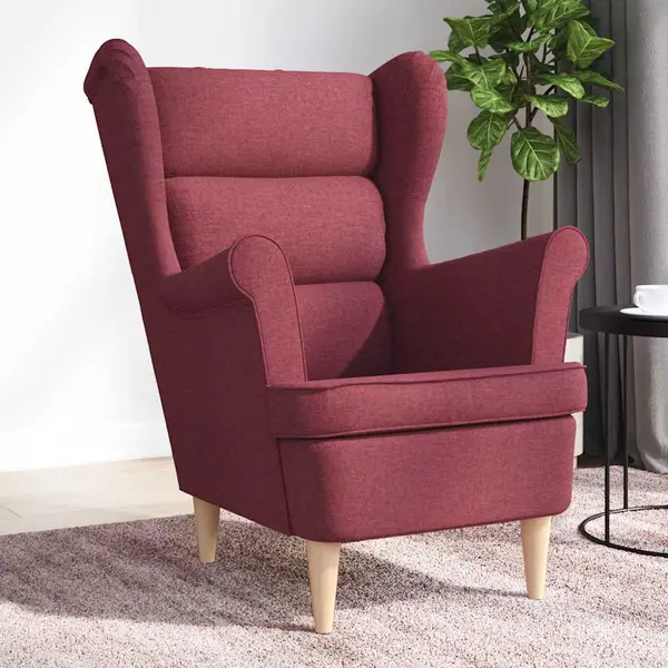 Gossi fotoliu, rosu vin, 74x84x100 cm, textil
