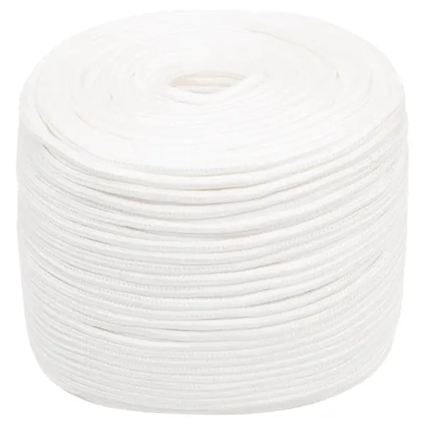 Gossi franghie de barca, alb complet, 10 mm, 100 m, polipropilena