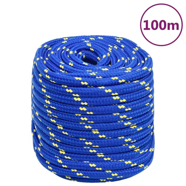 Gossi franghie de barca, albastru, 18 mm, 100 m, polipropilena