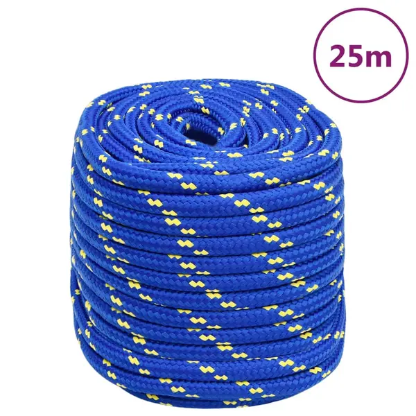 Gossi franghie de barca, albastru, 18 mm, 25 m, polipropilena