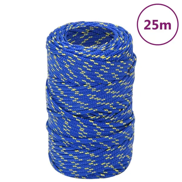 Gossi franghie de barca, albastru, 2 mm, 25 m, polipropilena