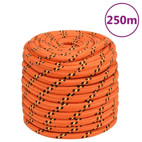 Gossi franghie de barca, portocaliu, 16 mm, 250 m, polipropilena
