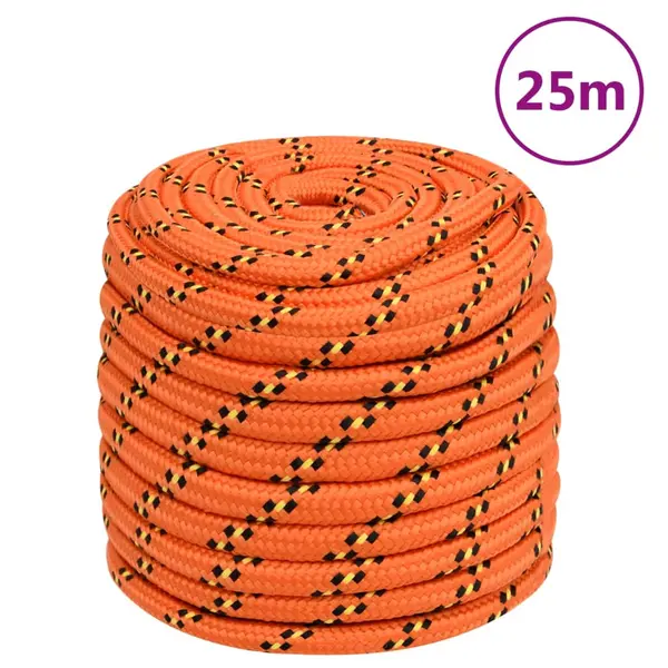 Gossi franghie de barca, portocaliu, 18 mm, 25 m, polipropilena