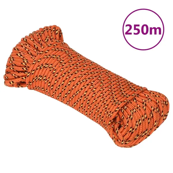 Gossi franghie de barca, portocaliu, 3 mm, 250 m, polipropilena
