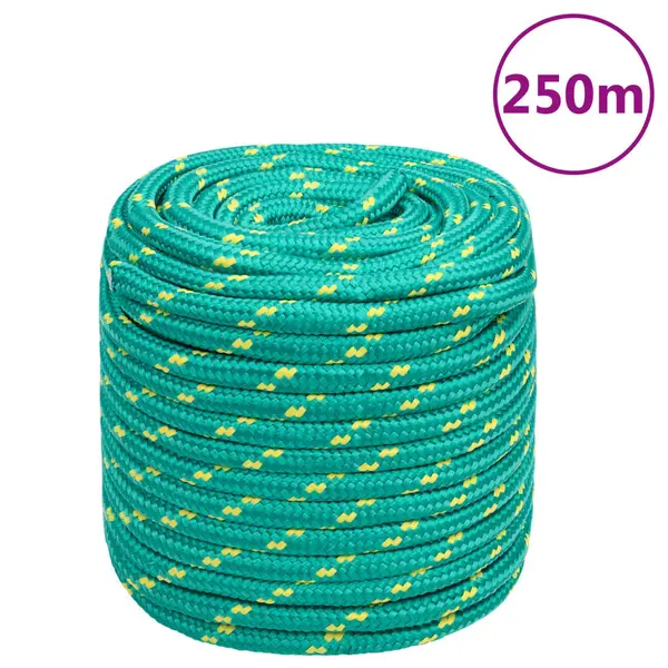 Gossi franghie de barca, verde, 16 mm, 250 m, polipropilena