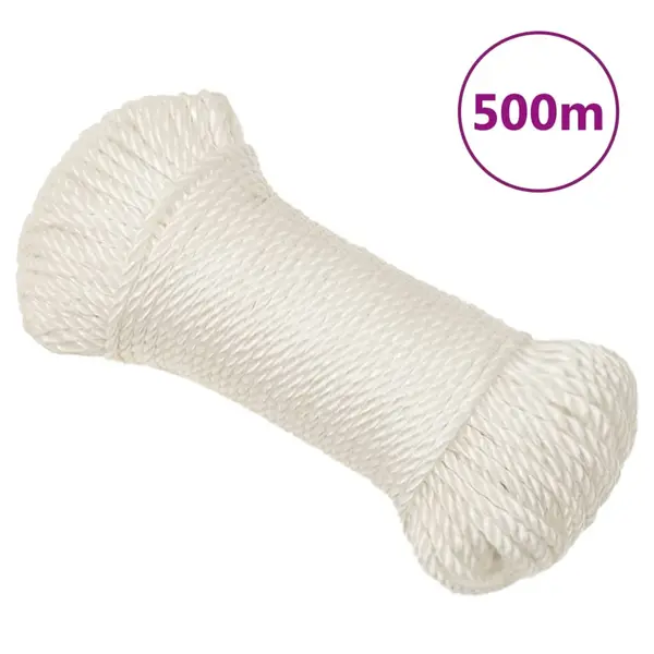 Gossi franghie de lucru, alb, 3 mm, 500 m, polipropilena