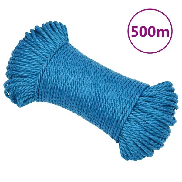 Gossi franghie de lucru, albastru, 3 mm, 500 m, polipropilena