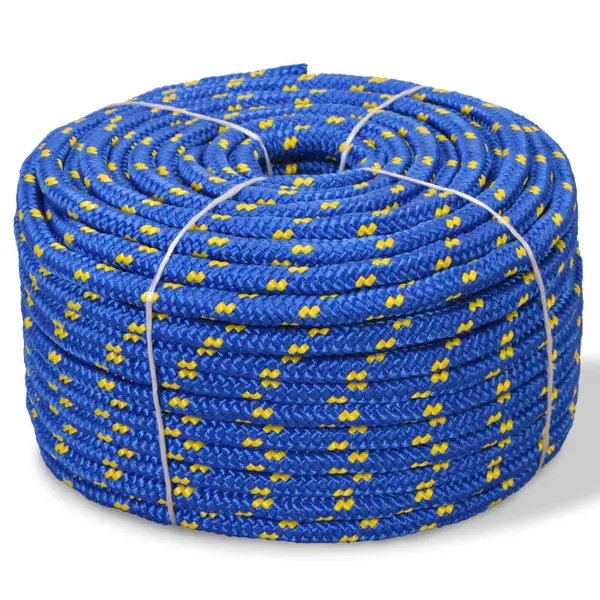 Gossi franghie marinareasca din polipropilena, albastru, 50 m, 18 mm