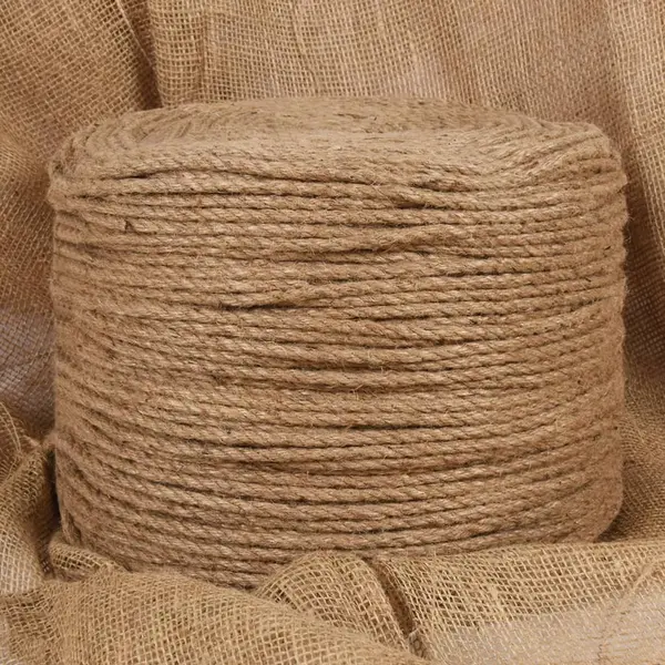 Gossi funie de iuta 100 m lungime, 6 mm grosime
