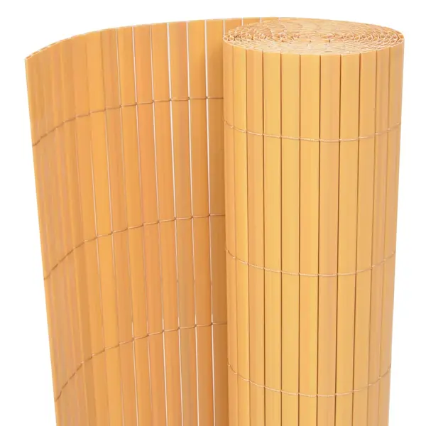 Gossi gard de gradina cu doua fete, galben, 90 x 500 cm, pvc