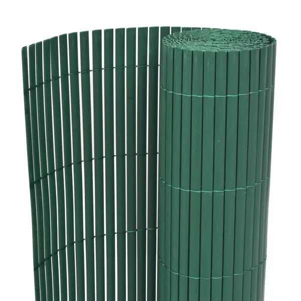 Gossi gard de gradina cu doua fete, verde, 90 x 500 cm, pvc