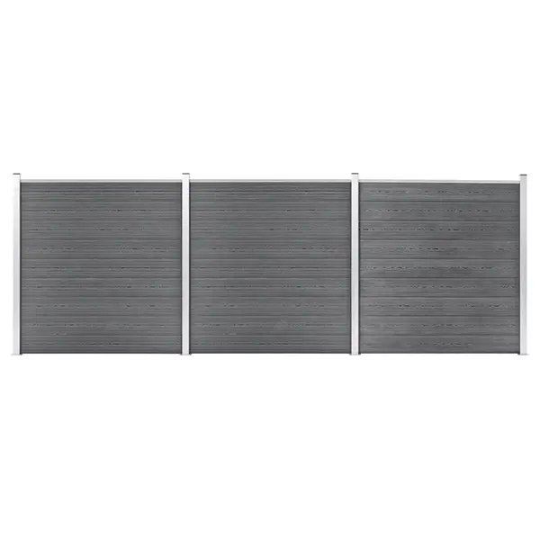 Gossi gard de gradina, gri, 526 x 186 cm, wpc