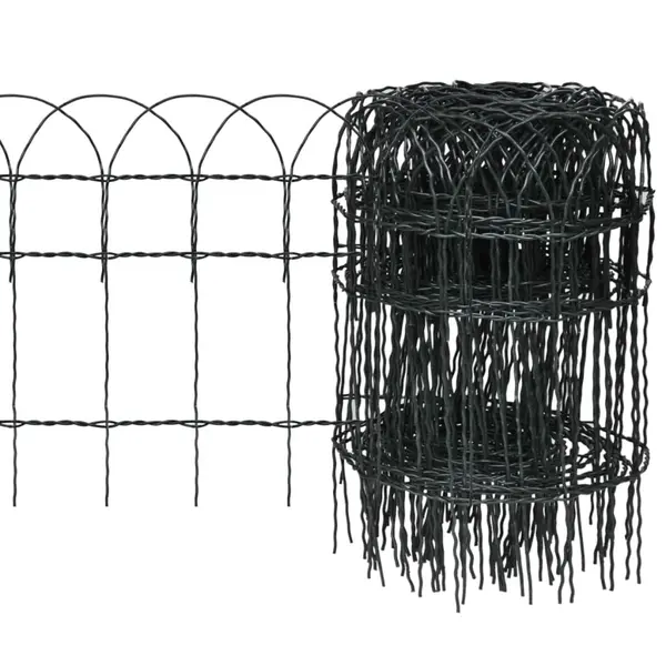 Gossi gard delimitare gradina fier vopsit electrostatic 10 x 0,4 m