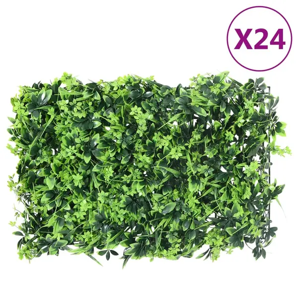 Gossi gard din frunze artificiale, 24 buc., verde, 40x60 cm