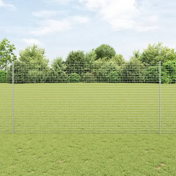 Gossi gard euro cu 10 stalpi argintie 1,5x10 m otel