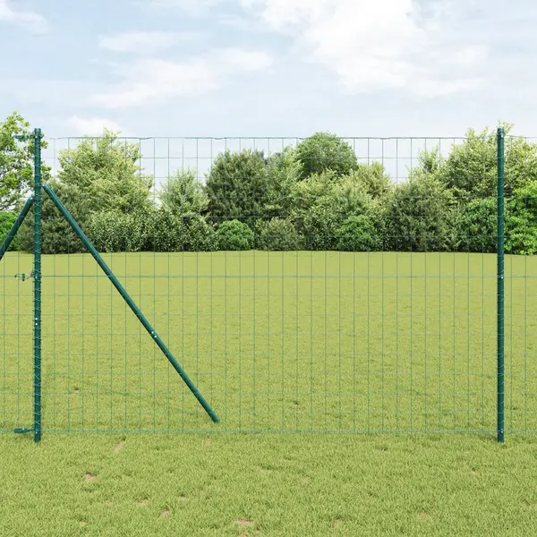 Gossi gard euro cu 7 stalpi 1.6x10 m otel zincat verde